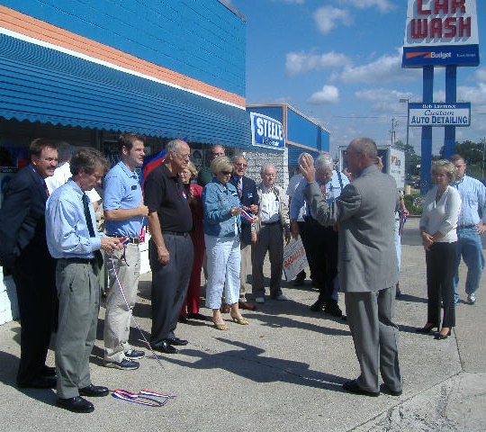 A number of local politicians were present to cut the ribbon.